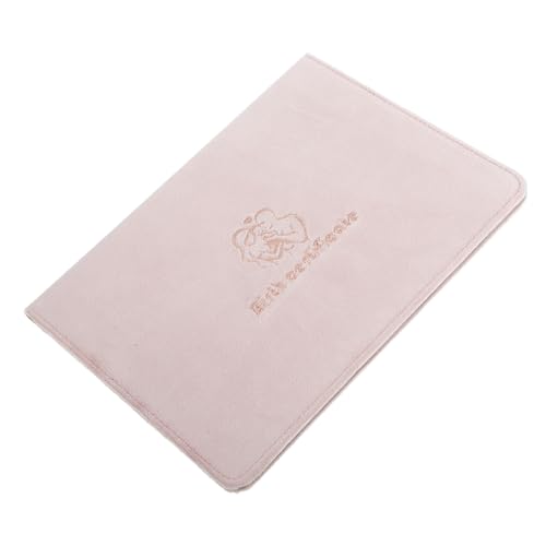 SHINEOFI Geburtsurkunde Hülle Vinyl Minimalist Geburtsurkunde Halter Geburtsurkunde Schutzfolie Erste Personalisiert Schwarz Hülle Halter Schlüssel Geburtsurkunde Hülle Haut Pink von SHINEOFI