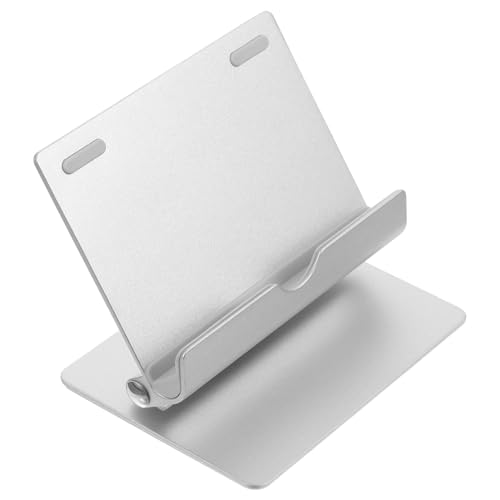 SHINEOFI Handyhalter Aus Aluminiumlegierung Klein Laptop-ständer Steigleitung Laptopständer Für Den Schoß Desktop Stehen Sie Für Tablet Zusammenklappbar Falten Groß Silver von SHINEOFI