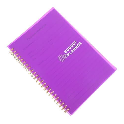 SHINEOFI Haushaltsbuch finanzplaner Cash-Budget-Ersetzungen Tagesbudget-Notizbuch Notizblock zur Budgetaufzeichnung täglicher Budgetplaner kleines Budgeting -Notizbuch Papier Violett von SHINEOFI