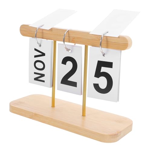 SHINEOFI Holzflop -Kalender Flip-Kalender aus Holz für den Schreibtisch täglicher Tischkalender Stehender Flip-Kalender blätterkalender süßer Kalender Bambus SHINEOFI Holzflop -Kalender Flip-Kalender aus Holz für den Schreibtisch täglicher Tischkalender Stehender Flip-Kalender blätterkalender süßer Kalender Bambus von SHINEOFI