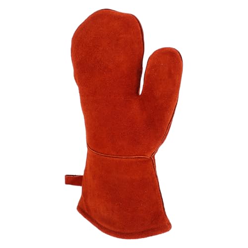 SHINEOFI Isolierhandschuhe Für Hohe Temperaturen Grill Hitzebeständige Handschuhe Grillhandschuhe Küchenhandschuhe Ofenhandschuhe Für Die Küche Baumwolle Brown von SHINEOFI
