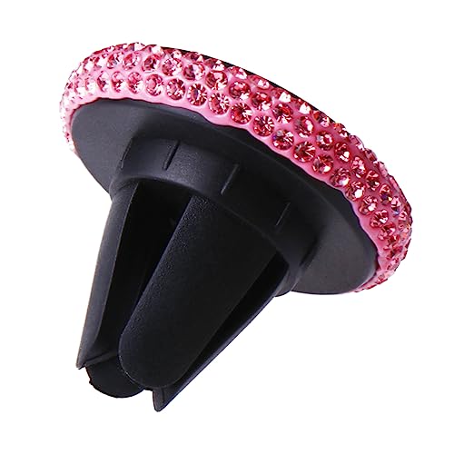 SHINEOFI Magnetischer Telefonhalter Für Autolüftung Strass Design Stabiler Halt Sicheres Fahren Kompatibel Mit Smartphones Pinkfarbenes Zubehör Für Auto GPS Stand von SHINEOFI