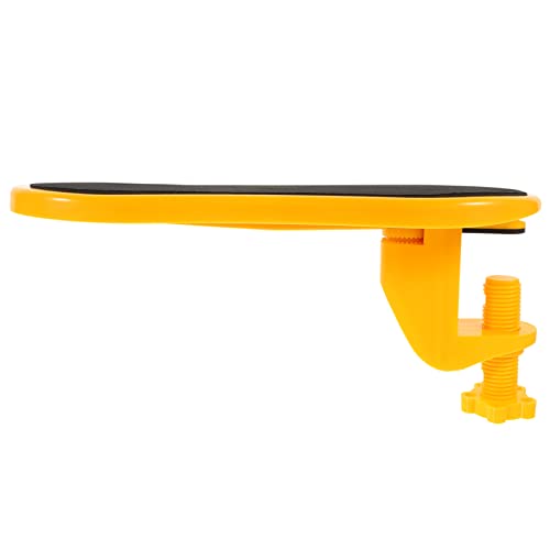 SHINEOFI Mauspad Unterlage Armlehnen Für Schreibtische Handgelenkstütze Ellbogenstütze Für Gaming-schreibtische Unterstützung Ellenbogenstütze Für Computertisch Yellow Gummi von SHINEOFI