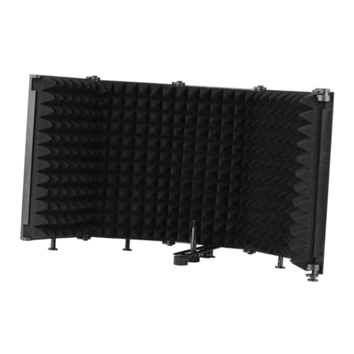 SHINEOFI Mikrofon-Schallschutz Mikrofon-Isolationsschirm Mikrofonschild Musikstudio-Ausrüstung faltbarer Mikrofonschutz Studioausrüstung Isolationsschild Abs Black SHINEOFI Mikrofon-Schallschutz Mikrofon-Isolationsschirm Mikrofonschild Musikstudio-Ausrüstung faltbarer Mikrofonschutz Studioausrüstung Isolationsschild Abs Black von SHINEOFI