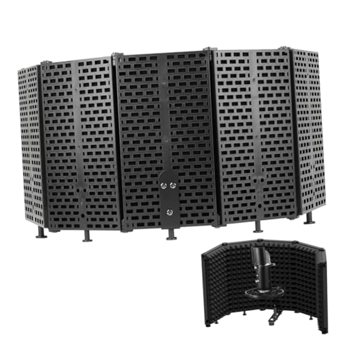 SHINEOFI Mikrofon-Schallschutz faltbarer Mikrofonschutz Musikstudio-Ausrüstung Mikrofonschild Mikrofon-Isolationsschirm Isolationsschild Studioausrüstung Schaum Black SHINEOFI Mikrofon-Schallschutz faltbarer Mikrofonschutz Musikstudio-Ausrüstung Mikrofonschild Mikrofon-Isolationsschirm Isolationsschild Studioausrüstung Schaum Black von SHINEOFI