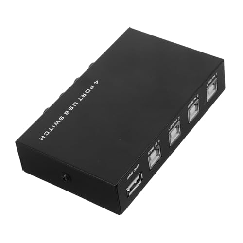 SHINEOFI Port USB Druckerfreigabe Hub für PC USB Geräte Kompatibel mit Einfache Installation mit Individueller Taste für Port von SHINEOFI