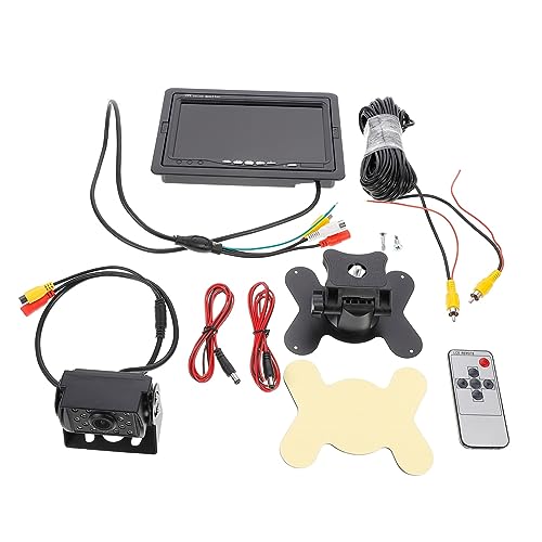 SHINEOFI Rückfahrmonitor Set mit Wasserdichter Automatischer Bildschirmanzeige für Sicheres Fahren im Auto für LKW Kompatibel von SHINEOFI