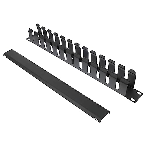 SHINEOFI Server Rack Kabelmanagement System aus Metall Slot Kabel Organizer Verstellbar für Serverräume Zuhause Sorgt für Ordnung Sauberkeit Kabeln von SHINEOFI