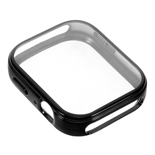 SHINEOFI Smartwatch-Schutzhülle Beobachten Sie Cover Handy Uhrengehäuse Zifferblattschutz wasserdichter Hartschalenkoffer STK Black von SHINEOFI