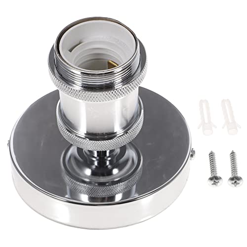 SHINEOFI Standard Retro Sockel Sockel Vintage Glühbirnen Typ Glühbirne Deckenhalter Adapter Ersatz Glühbirnenfassung Leuchte Innenschienenfassung Metall Lampenfassung Edelstahl Silber SHINEOFI Standard Retro Sockel Sockel Vintage Glühbirnen Typ Glühbirne Deckenhalter Adapter Ersatz Glühbirnenfassung Leuchte Innenschienenfassung Metall Lampenfassung Edelstahl Silber von SHINEOFI