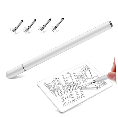 SHINEOFI Touchscreen Stift Mit Ersatzspitzen Hochpräziser Stylus Pen Für Tablets Smartphones Für Kreative Anwendungen Präzises Schreiben Pearl von SHINEOFI