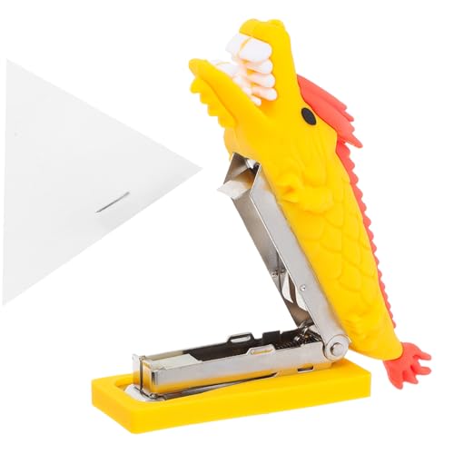 SHINEOFI Tragbarer Handhefter für Büro und Schule Niedliches Cartoon Schreibwaren Accessoire für Dokumente und Zeitungen Stabil und Langlebig von SHINEOFI