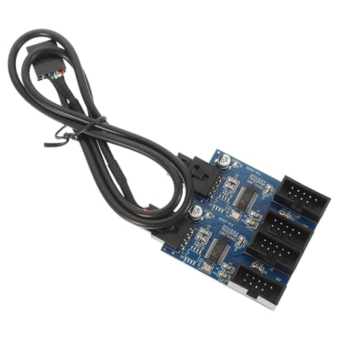SHINEOFI USB Pin Header Adapter Zu USB Header Splitter Für Computer Motherboard Kompakt Langlebig Verbindung Mehrerer Geräte von SHINEOFI