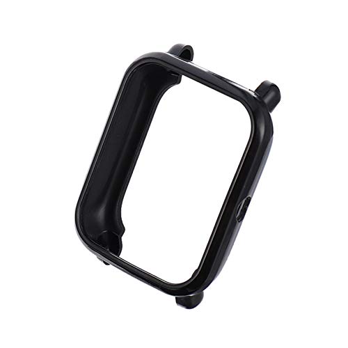 SHINEOFI Uhrengehäuse Fall Handgelenk Uhr Abdeckung hart schützend Schutzhülle für Bip Screen Protector Compatible Case Uhrenetui für bip s bip s beschützer TPU Black von SHINEOFI