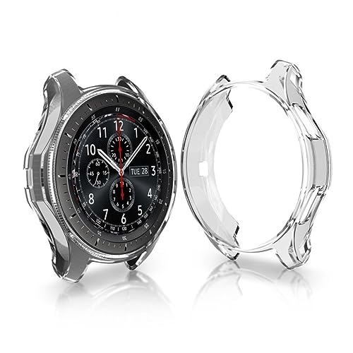 SHINEOFI Uhrengehäuse Für Gear Schockresistente Bruchsichere Schutzhülle Transparent Schützende Rahmenabdeckung Schutz Vor Kratzern Stößen Für Smartwatch von SHINEOFI