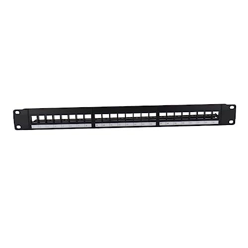 SHINEOFI Wandmontage Patchpanel mit Anschlüssen Hitzebeständig Rostfreies Material für Büro Serverraum Einfache Installation für Ethernet Anwendungen von SHINEOFI
