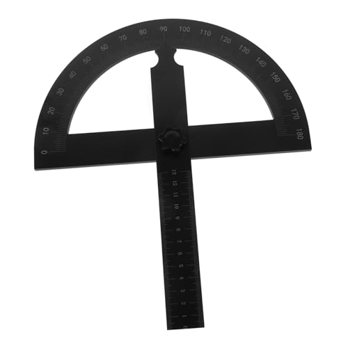 SHINEOFI Winkelmesser Winkelsucher Lineal Holzbearbeitungslehre Messwerkzeug Rotierendes Winkellineal Lineal Für Die Holzbearbeitung Winkellehre Tischkreissäge Metall Black SHINEOFI Winkelmesser Winkelsucher Lineal Holzbearbeitungslehre Messwerkzeug Rotierendes Winkellineal Lineal Für Die Holzbearbeitung Winkellehre Tischkreissäge Metall Black von SHINEOFI
