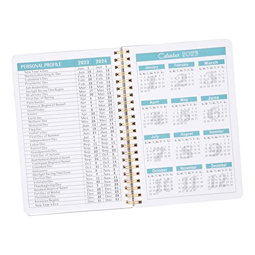 SHINEOFI Zeitplan-Notizblock Kalender-Notizbuch Tagesplaner-Notizbuch Tagebuch und Planer Agenda Monatsplaner Wochenplaner Notizblock englisches notizbuch Papier Blue SHINEOFI Zeitplan-Notizblock Kalender-Notizbuch Tagesplaner-Notizbuch Tagebuch und Planer Agenda Monatsplaner Wochenplaner Notizblock englisches notizbuch Papier Blue von SHINEOFI