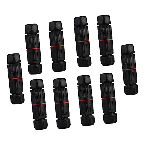 SHINEOFI wasserdichter Stecker Drahtspiegel im Freien Kabelverbinder Niedrige Spannungsanschlüsse Steckverbinder für Außenbeleuchtung Kabel Verbinder Kabelanschluss Nylonpa Schwarz SHINEOFI wasserdichter Stecker Drahtspiegel im Freien Kabelverbinder Niedrige Spannungsanschlüsse Steckverbinder für Außenbeleuchtung Kabel Verbinder Kabelanschluss Nylonpa Schwarz von SHINEOFI
