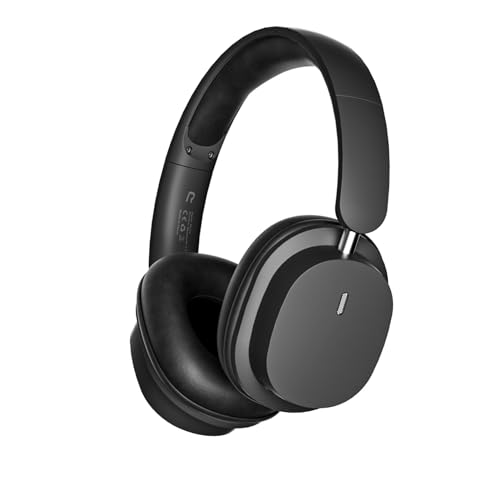 SHINROAD Bluetooth Kopfhörer Over Ear, Kopfhörer Kabellos Bluetooth Over-Ear, Wireless Faltbares Headset mit 3.5MM Cable, Noise Cancelling kopfhoerer mit Mikrofon, Headphones für Phones/PC (Schwarz) von SHINROAD