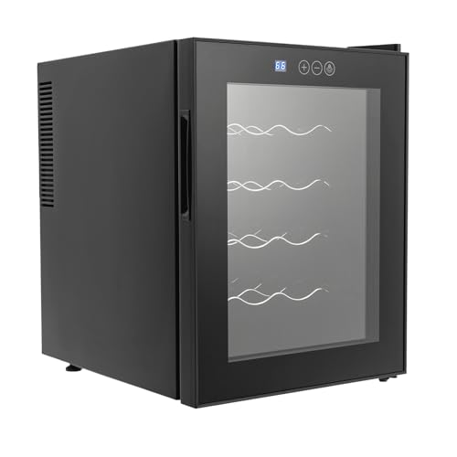 SHIOUCY Weinkühlschrank Kleiner Weinschrank 48L Wein-Kühlschrank Klein mit Glastür Weinkühler Weinklimakühlschrank Mini 12-18°C 50.2 * 40 * 53cm Schwarz SHIOUCY Weinkühlschrank Kleiner Weinschrank 48L Wein-Kühlschrank Klein mit Glastür Weinkühler Weinklimakühlschrank Mini 12-18°C 50.2 * 40 * 53cm Schwarz von SHIOUCY