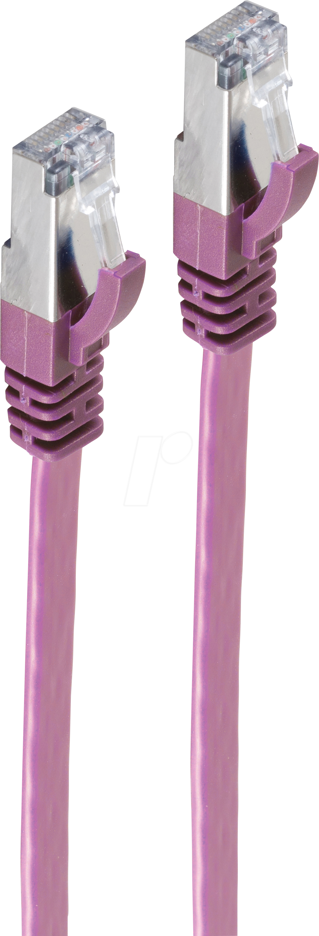 SHVP 75513-SLV - 3m Patchk.-Flach U/FTP Cat.7-Rohkabel violett von SHIVERPEAKS