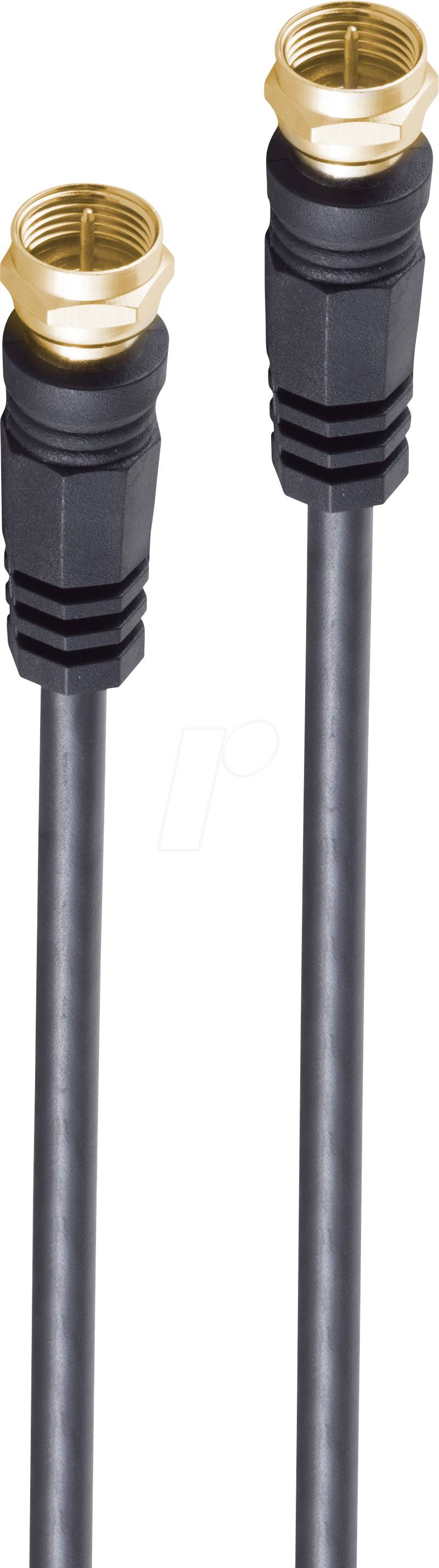 SHVP 80098G128S - SAT-Anschlusskabel mit Ferrit, >100 db, schwarz 10 m von SHIVERPEAKS