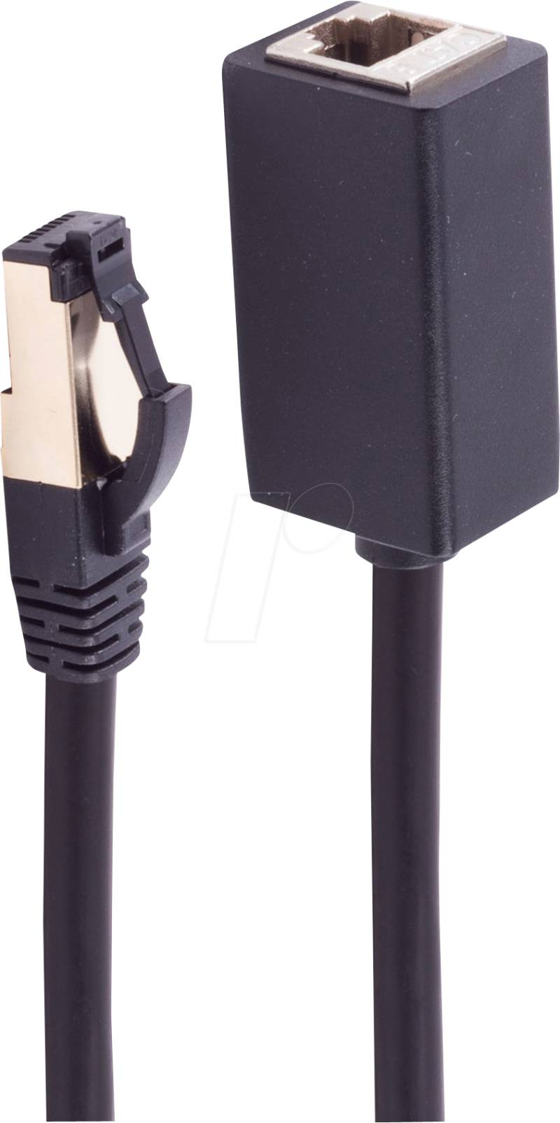 SHVP BS08-44045 - RJ45 Patchkabelverlängerung, Cat. 8.1, schwarz 3 m von SHIVERPEAKS