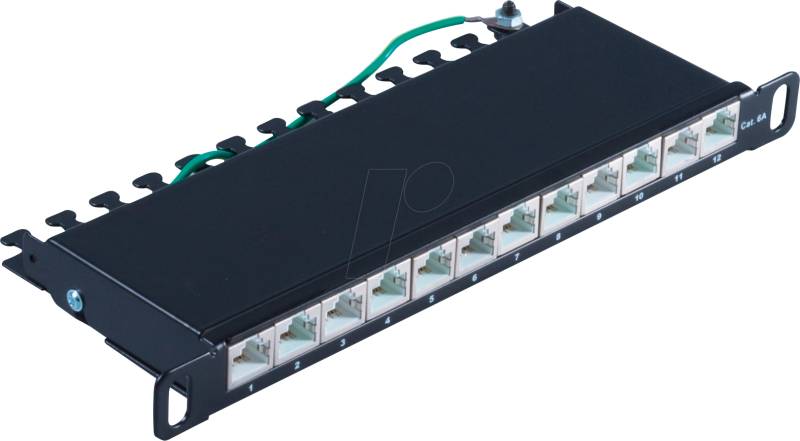 SHVP BS08-67051 - Patchpanel, 10'', 12-Port, Cat.6a von SHIVERPEAKS