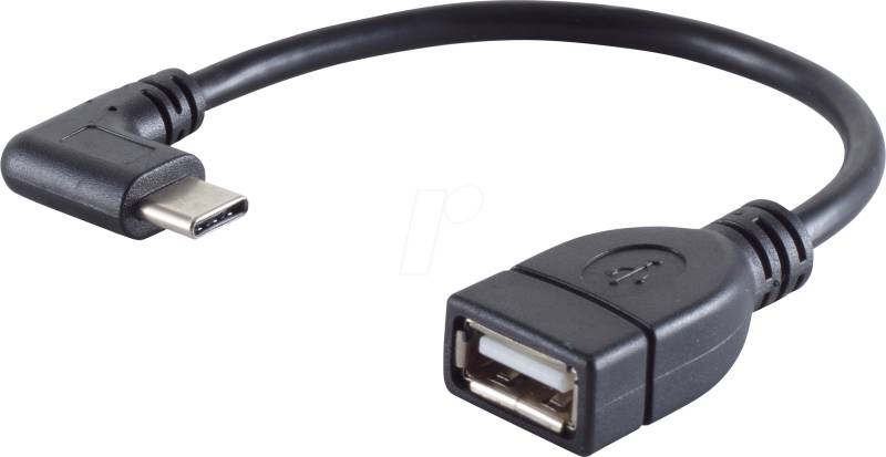 SHVP BS13-20016 - USB 2.0 Adapter, C Stecker auf A Buchse,  90° von SHIVERPEAKS