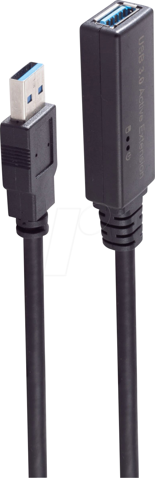 SHVP BS13-39075 - Aktives USB 3.0-Kabel, A-Stecker > A-Buchse, 10 m von SHIVERPEAKS