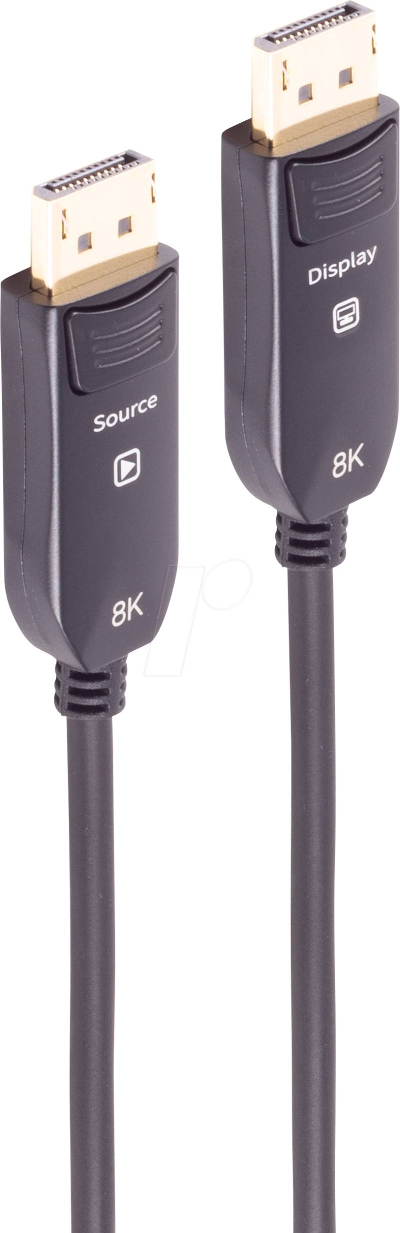 SHVP BS30-16075 - DisplayPort 1.4 AOC Hybrid Kabel, 8K 60 Hz, 10 m von SHIVERPEAKS