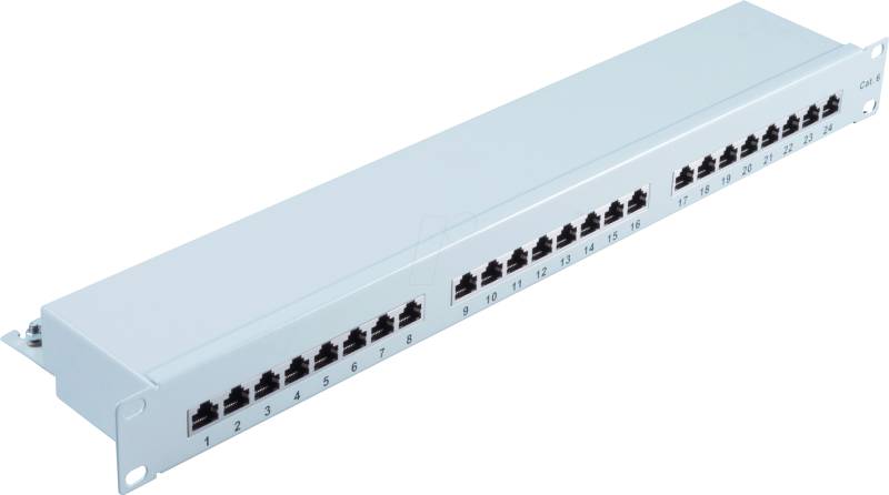 SHVP BS75074 - Patchpanel, 19'', 24-Port, Cat.6, 1 HE von SHIVERPEAKS