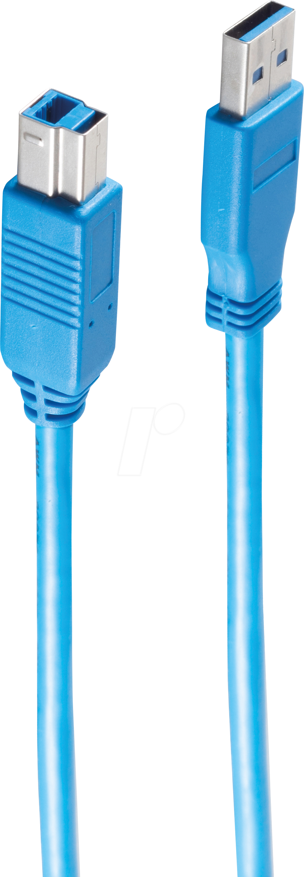 SHVP BS77032 - USB 3.0 Kabel, A Stecker auf B Stecker, blau, 1,8 m von SHIVERPEAKS