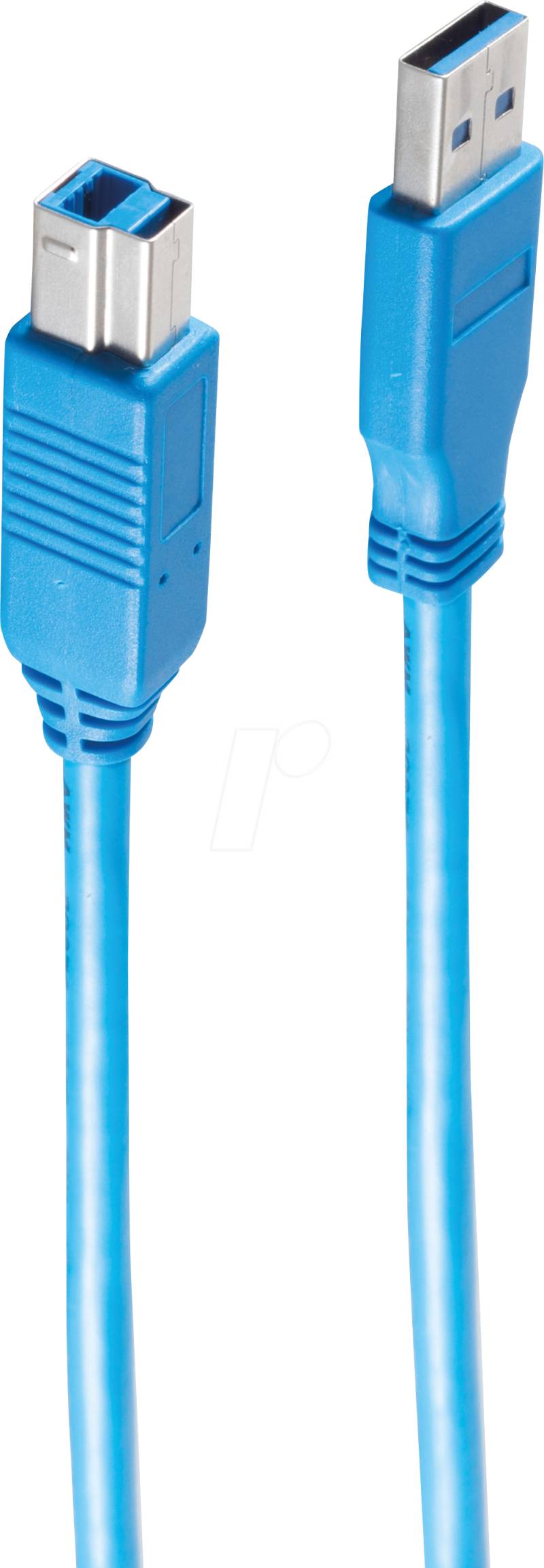 SHVP BS77032 - USB 3.0 Kabel, A Stecker auf B Stecker, blau, 1,8 m von SHIVERPEAKS