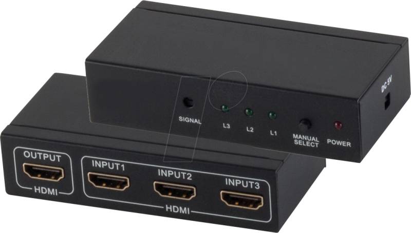 SHVP SP05-02003 - HDMI Switch, 3-Port, 4K2K, 3D von SHIVERPEAKS