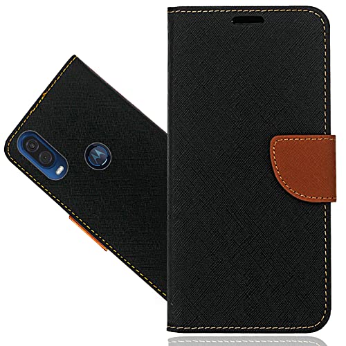 SHIYENA Handyhülle für Motorola One Vision, Leder Kartenfach Stand Flip Case Wallet Lederhülle Handytasche Schutzhülle Klapphülle für Motorola One Vision / P40 Hülle von SHIYENA