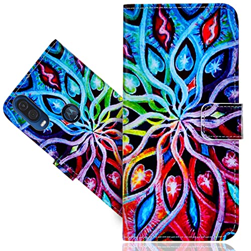 SHIYENA Handyhülle für Motorola One Vision, Leder Kartenfach Stand Flip Case Wallet Lederhülle Handytasche Schutzhülle Klapphülle für Motorola One Vision / P40 Hülle von SHIYENA