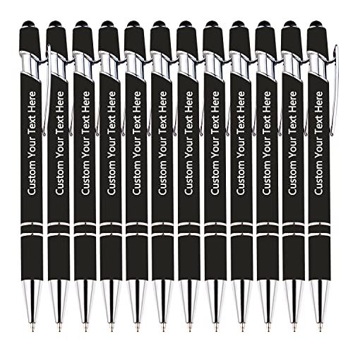 SHKINETARRY Individuelle Stifte, personalisierte Namensstifte, individuell gravierte Stifte mit Stylus, Weihnachten, Hochzeit, Geschäftsgeschenke, 108er-Pack, schwarze Tinte SHKINETARRY Individuelle Stifte, personalisierte Namensstifte, individuell gravierte Stifte mit Stylus, Weihnachten, Hochzeit, Geschäftsgeschenke, 108er-Pack, schwarze Tinte von SHKINETARRY