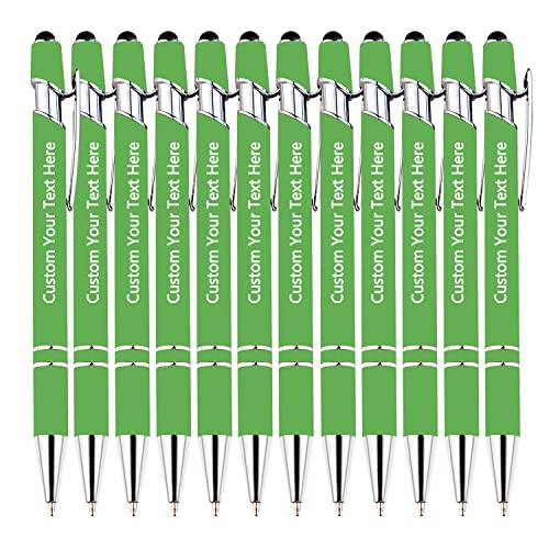 SHKINETARRY Individuelle Stifte, personalisierte Namensstifte, individuell gravierte Stifte mit Stylus, Weihnachten, Hochzeit, Geschäftsgeschenke, 12er-Pack, schwarze Tinte SHKINETARRY Individuelle Stifte, personalisierte Namensstifte, individuell gravierte Stifte mit Stylus, Weihnachten, Hochzeit, Geschäftsgeschenke, 12er-Pack, schwarze Tinte von SHKINETARRY