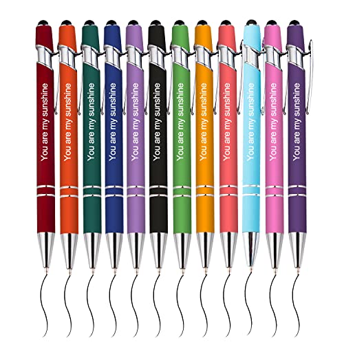 SHKINETARRY Individuelle Stifte, personalisierte Namensstifte, individuell gravierte Stifte mit Stylus, Weihnachten, Hochzeit, Geschäftsgeschenke, 48er-Pack, schwarze Tinte SHKINETARRY Individuelle Stifte, personalisierte Namensstifte, individuell gravierte Stifte mit Stylus, Weihnachten, Hochzeit, Geschäftsgeschenke, 48er-Pack, schwarze Tinte von SHKINETARRY