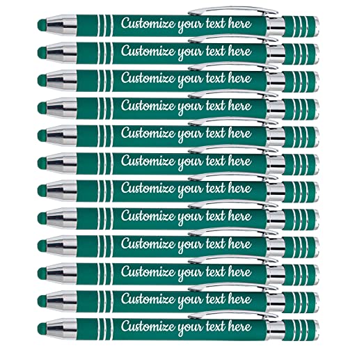SHKINETARRY Individuelle Stifte, personalisierte Stifte mit Namenstext, individuell gravierter Stift mit Stylus für Hochzeiten, Business, Männer und Frauen, 12er-Pack, schwarze Tinte SHKINETARRY Individuelle Stifte, personalisierte Stifte mit Namenstext, individuell gravierter Stift mit Stylus für Hochzeiten, Business, Männer und Frauen, 12er-Pack, schwarze Tinte von SHKINETARRY