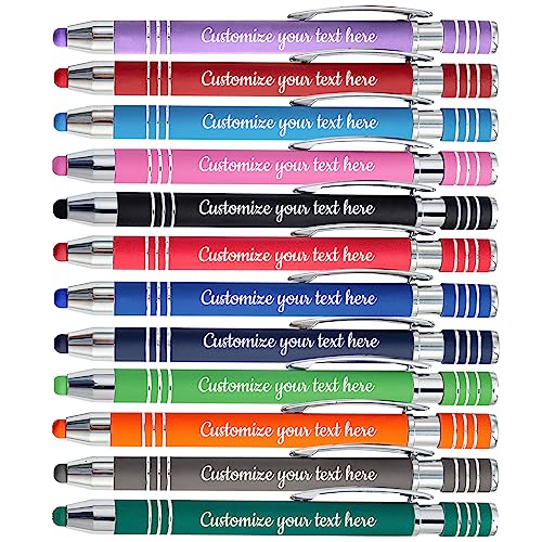 SHKINETARRY Individuelle Stifte, personalisierte Stifte mit Namenstext, individuell gravierter Stift mit Stylus für Hochzeiten, Business, Männer und Frauen, 48er-Pack, schwarze Tinte SHKINETARRY Individuelle Stifte, personalisierte Stifte mit Namenstext, individuell gravierter Stift mit Stylus für Hochzeiten, Business, Männer und Frauen, 48er-Pack, schwarze Tinte von SHKINETARRY