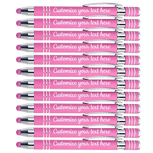 SHKINETARRY Individuelle Stifte, personalisierte Stifte mit Namenstext, individuell gravierter Stift mit Stylus für Hochzeiten, Business, Männer und Frauen, 96er-Pack, schwarze Tinte SHKINETARRY Individuelle Stifte, personalisierte Stifte mit Namenstext, individuell gravierter Stift mit Stylus für Hochzeiten, Business, Männer und Frauen, 96er-Pack, schwarze Tinte von SHKINETARRY