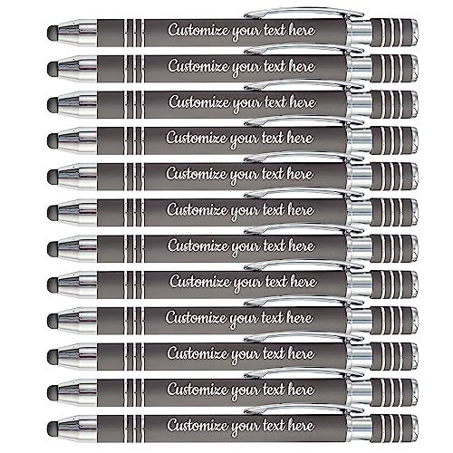 SHKINETARRY Individuelle Stifte, personalisierte Stifte mit Namenstext, individuell gravierter Stift mit Stylus für Hochzeiten, Business, Männer und Frauen, 96er-Pack, schwarze Tinte SHKINETARRY Individuelle Stifte, personalisierte Stifte mit Namenstext, individuell gravierter Stift mit Stylus für Hochzeiten, Business, Männer und Frauen, 96er-Pack, schwarze Tinte von SHKINETARRY