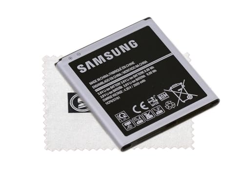 Original Samsung EB-BG530 LiIon Akku für Samsung J3 2016 (J320F), Galaxy Grand Prime (G530F) mit Shlok Reinigungstuch von SHLOK