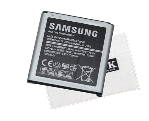 SHLOK Original Samsung BG360BBE/BG360CBU Akku für Samsung Galaxy Core Prime (G360F/G361F) Bildschirmreinigungstuch von SHLOK