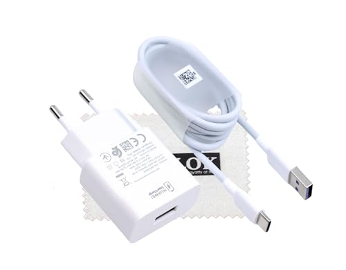 Original Huawei Ladegerät HW-100225E00 für Huawei Nova 2, Nova 2 Plus, 2s, Nova 3, 5T, 5Z, Nova Plus, P Smart 2021 22.5W Super Charge Charging Cable Power Supply mit Reinigungstuch Shlok von SHLOK