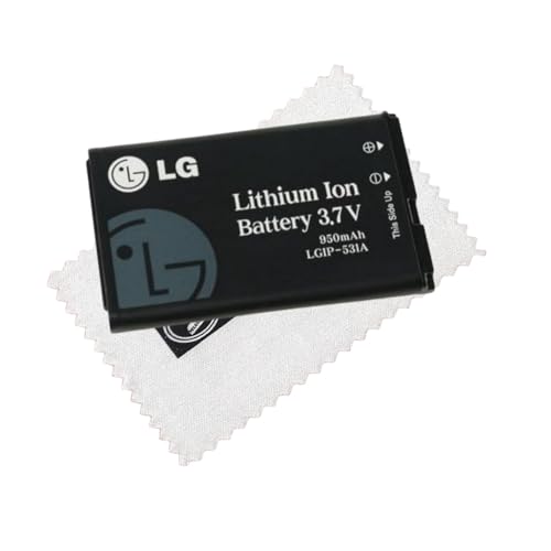 Original LG Akku LGIP-531A für LG KU380 KU250, GB110, GB106 A110 A133 KG280 KU250 KV380 GM205 UN200 Gt385 mit Reinigungstuch Shlok von SHLOK