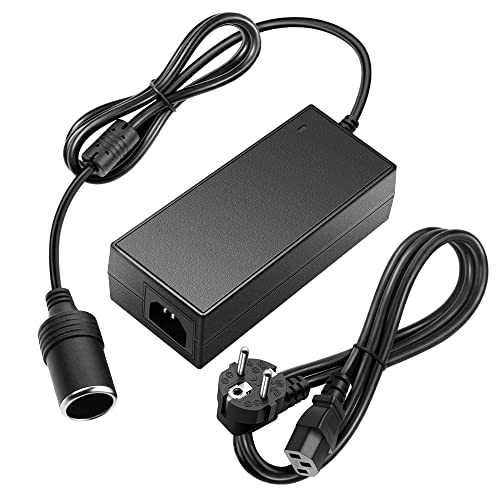 SHNITPWR 12V KFZ Netzadapter Spannungswandler 100~240V AC/DC Power Supply Adapter 96W 8A Gleichrichter Zigarettenanzünder-Buchse für 12V Autokompressor Tragbare Kühler/Wärmer Camping-Kühlbox und Pumpe von SHNITPWR